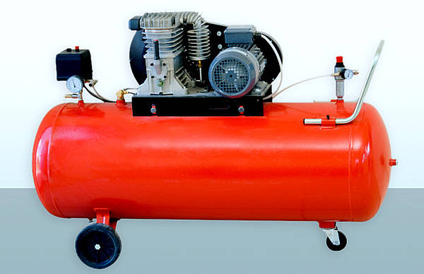 Roter Kompressor, Bebilderung der Effizienz-Tipps zum Thema Druckluft.